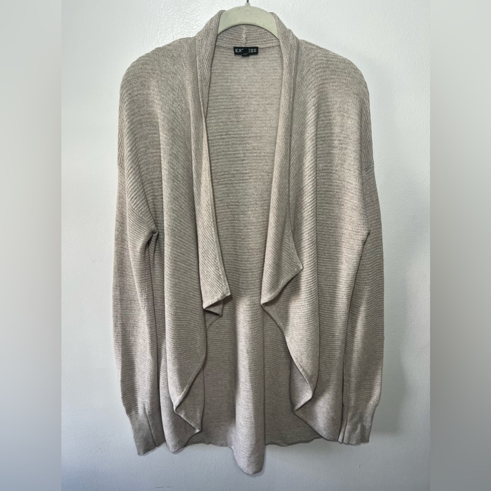 Express beige cardigan, size M